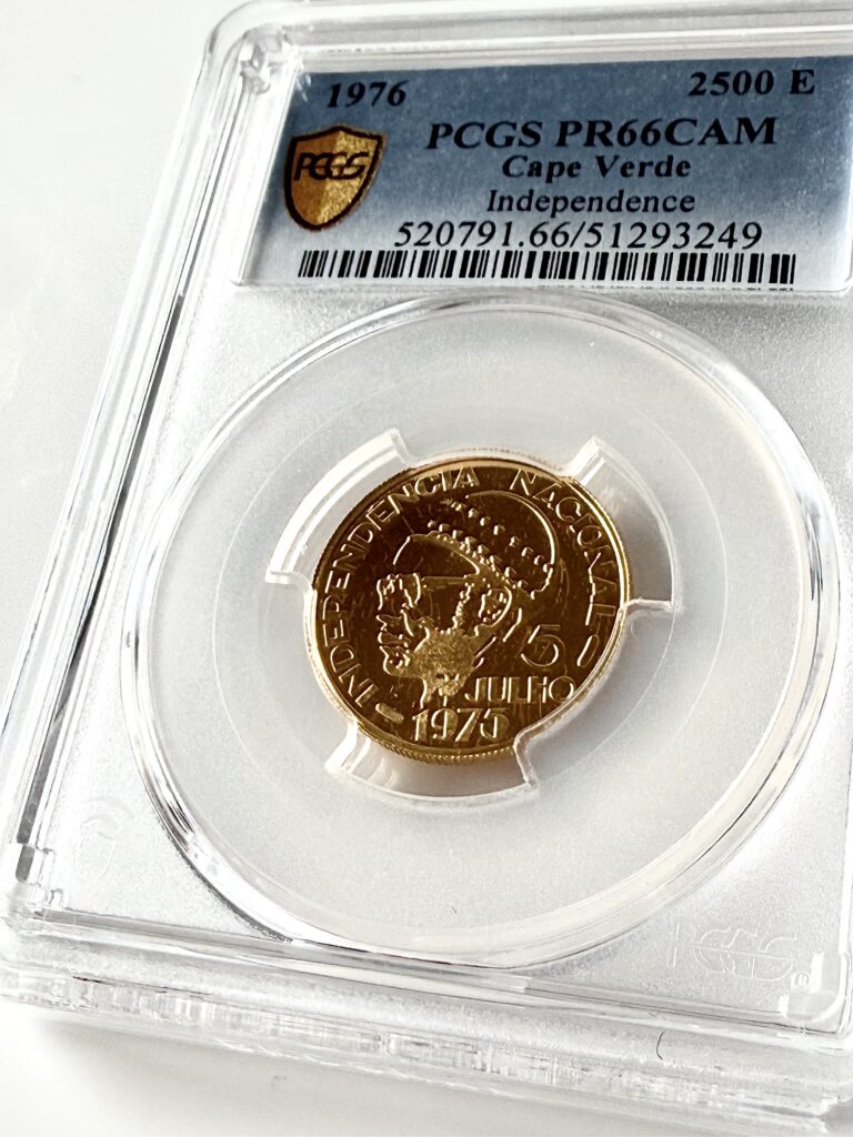 佛得角 1976 2500 埃斯库多斯独立 pcgs pr66 dcam