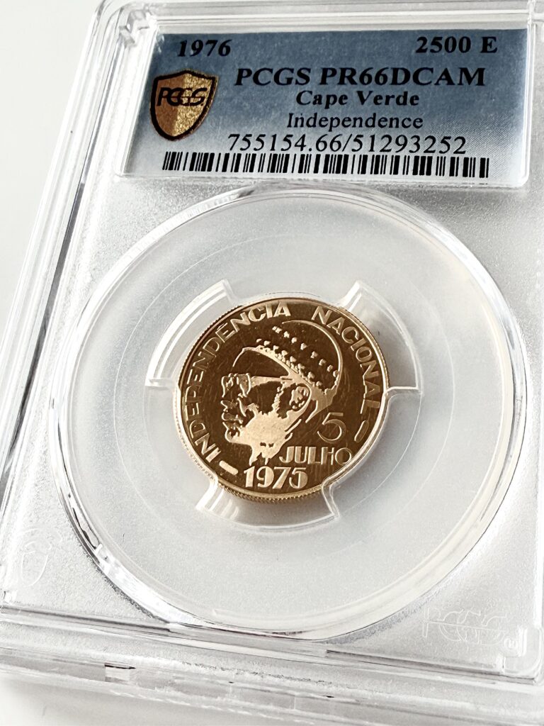 佛得角 1976 2500 埃斯库多斯独立 pcgs pr66 dcam