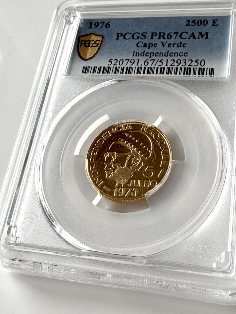 Cape Verde 1976 2500 Escudos Independence pcgs pr67 cam