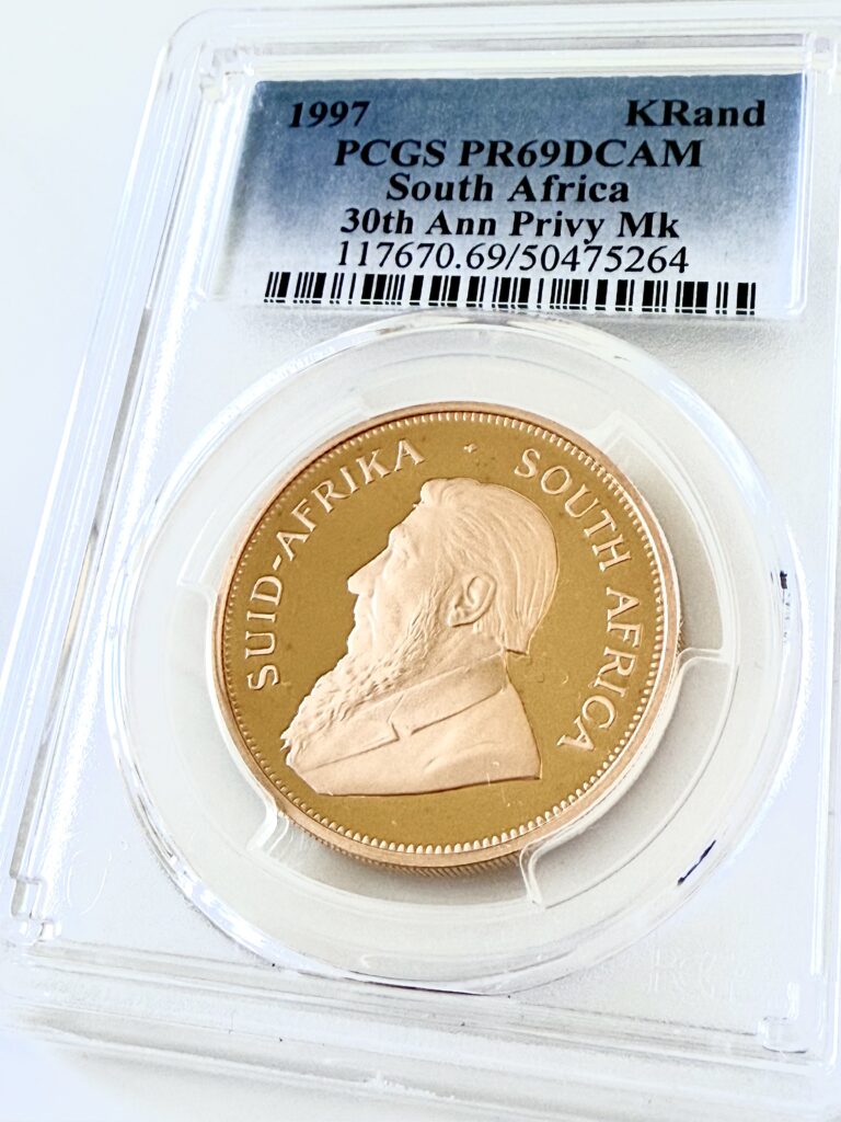 Kruegerrand 1997 1oz Gold Proof 30th Anniversary Kruegerrand PCGS PR69 DCAM