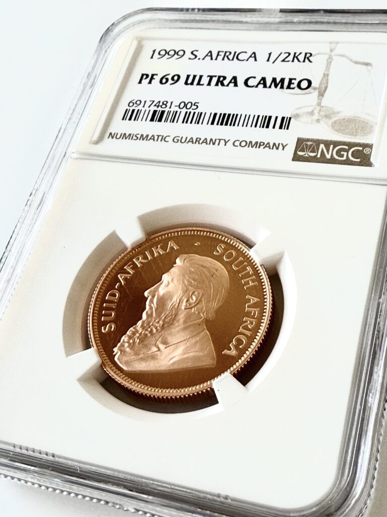 Kruegerrand 1999 1-2oz gold proof ngc pf69 ucam