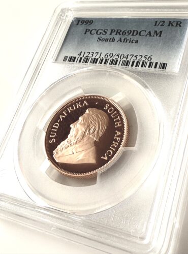 Kruegerrand 1999 1-2 oz Oro Proof PCGS PR69 DCAM