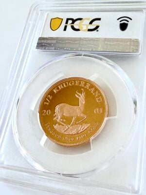 克鲁格朗-2001-1-2盎司-精制金-PCGS-PR69-dcam_2 Kruegerrand 2001 1-2盎司精制金质 PCGS PR69 DCAM