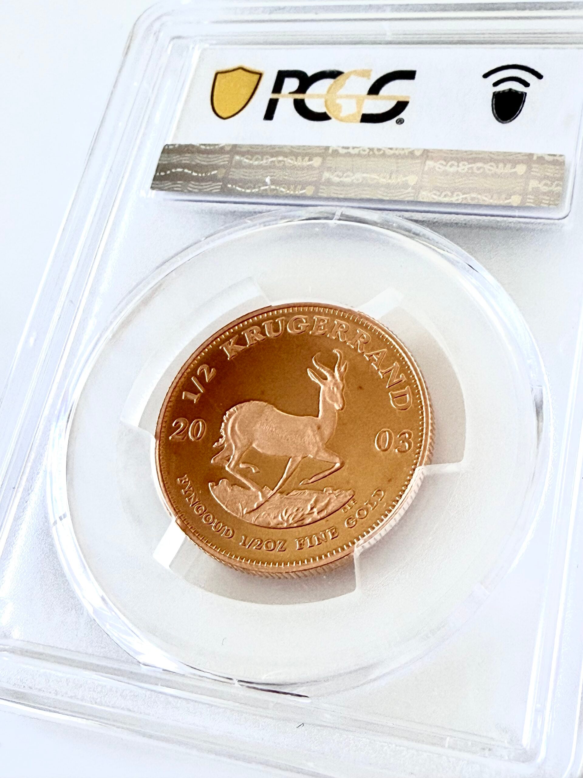 Kruegerrand 2003 1-2oz Gold Proof PCGS PR69 DCAM