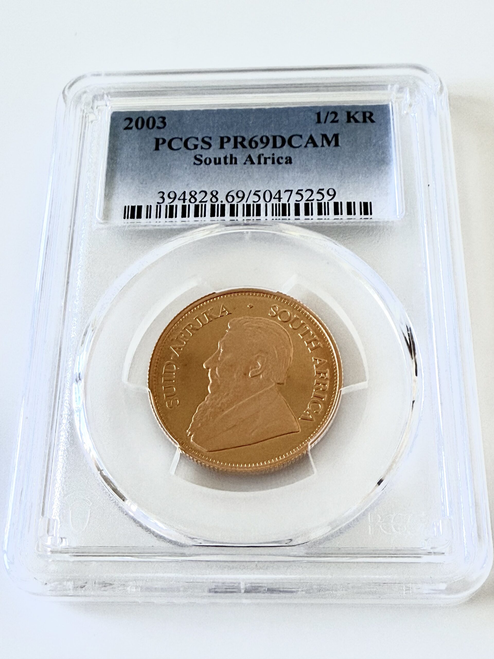 南非- 克鲁格兰- 1999 - 1/2盎司精制金币