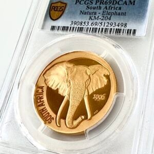 Natura elefant 1996 1oz proof pcgs pr69 dcam