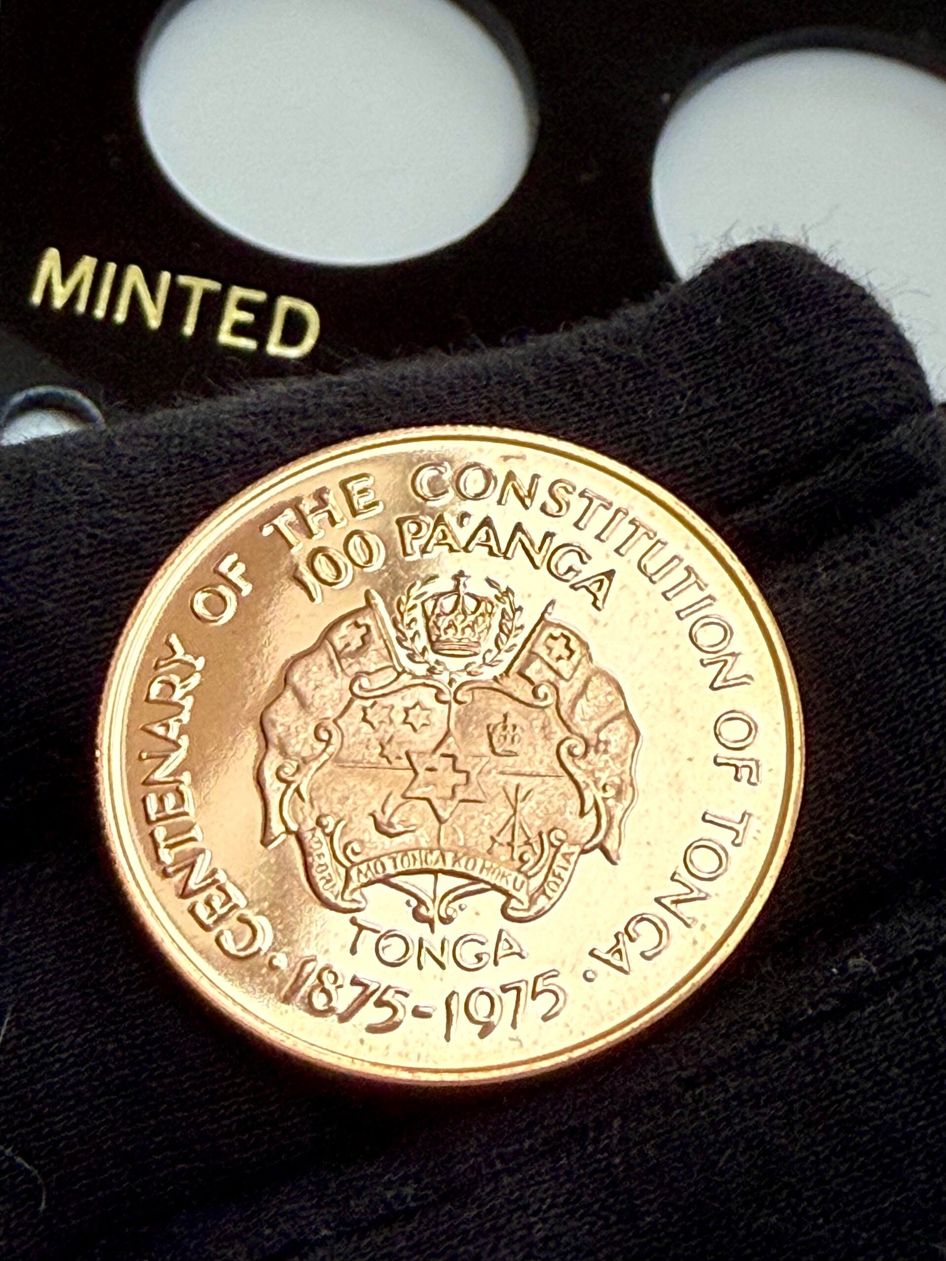 Тонга, Конституция столетия Паанги, 1975 г., Тауфаахау Тупоу iv Proof Gold