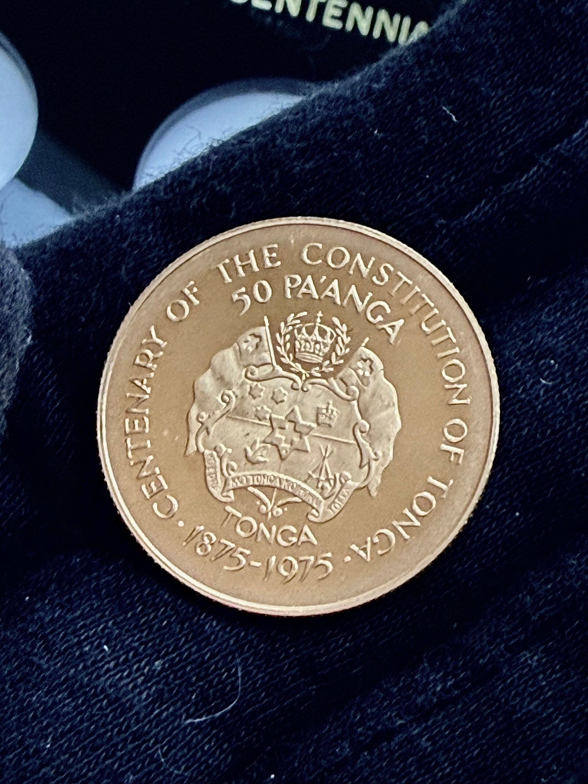 Тонга, Конституция столетия Паанги, 1975 г., Тауфаахау Тупоу iv Proof Gold