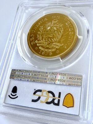 委内瑞拉-1975-1000-玻利瓦尔-羽翼-PCGS-MS69-coa494_2 委内瑞拉 1975 1000 玻利瓦尔羽翼 pcgs ms69 coa494