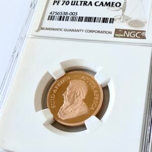Kruegerrand 2002 1-4 oz Gold Proof NGC PF70 UCAM