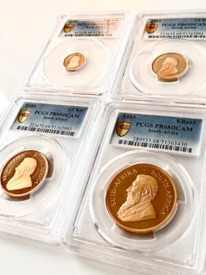 Suedafrika kruegerrand 1989 gold proof set pcgs grading