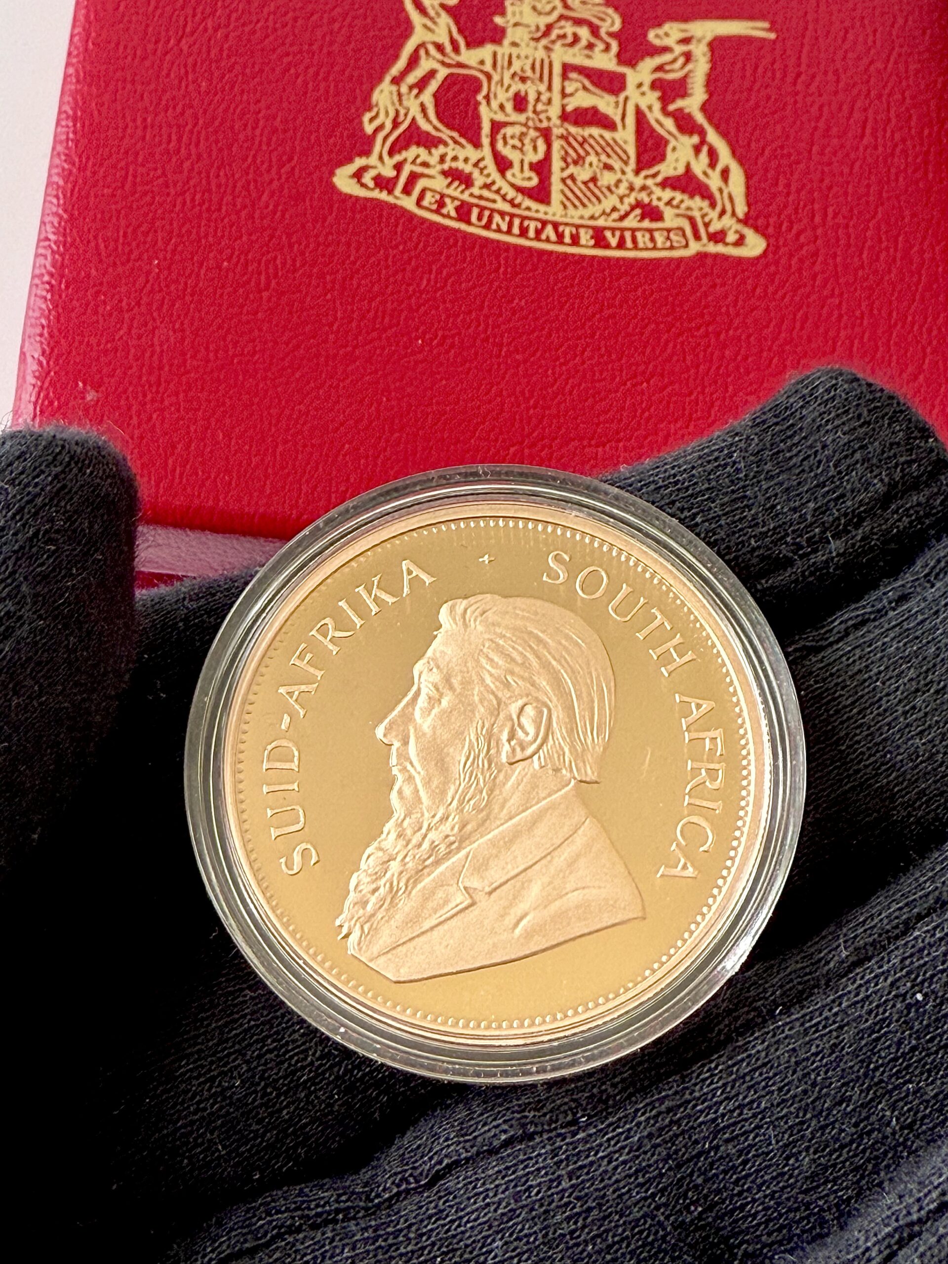 南非克鲁格兰- 1993 年- 1 盎司精制金币- 带壳- RareCoin