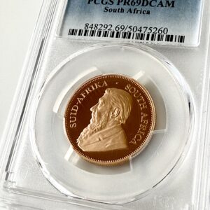 Moneda Krugerrand de Sudáfrica 2004 de oro de 1 a 2 onzas, prueba PCGS PR69 DCAM