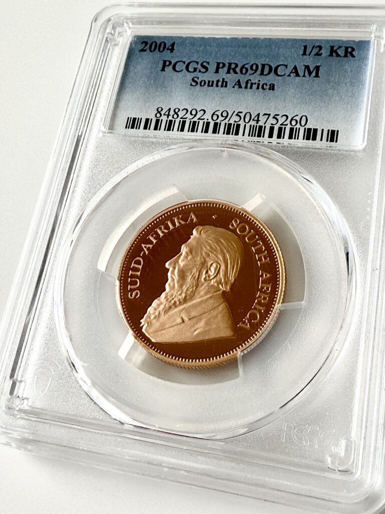 South Africa Kruegerrand 2004 1-2oz Gold Proof PCGS PR69 DCAM