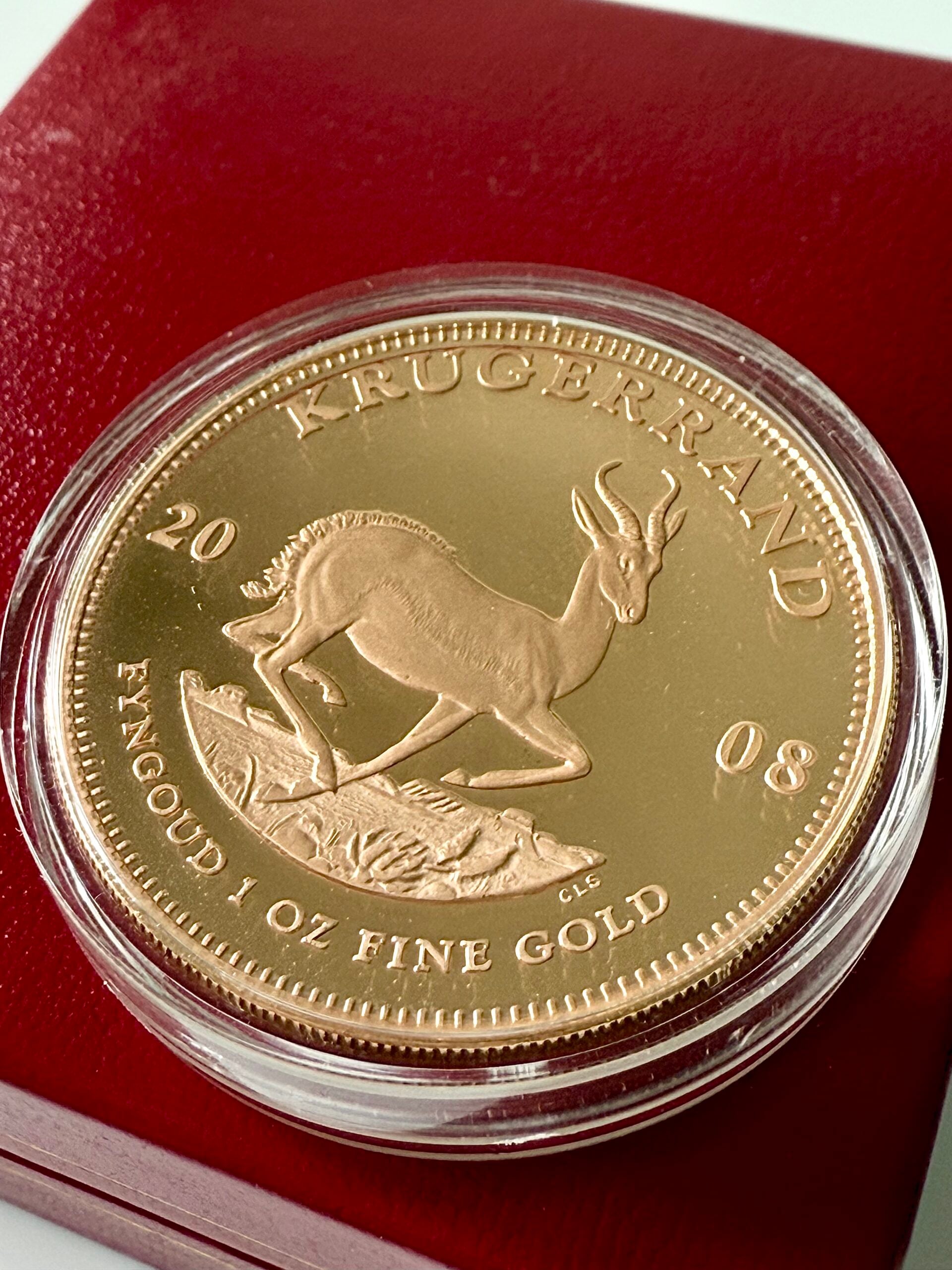 Suedafrika Kruegerrand 2008 1oz gold proof mit etui coa 53