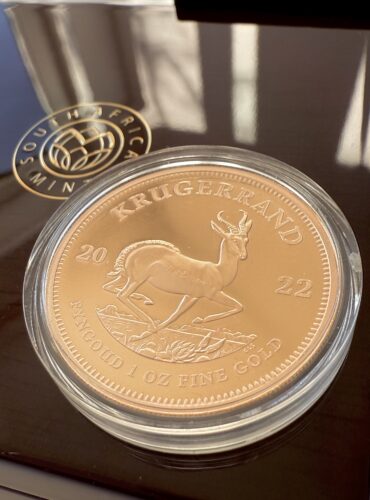 Krugerrand del Sud Africa 2022 1 oz Gold Proof con scatola e certificato