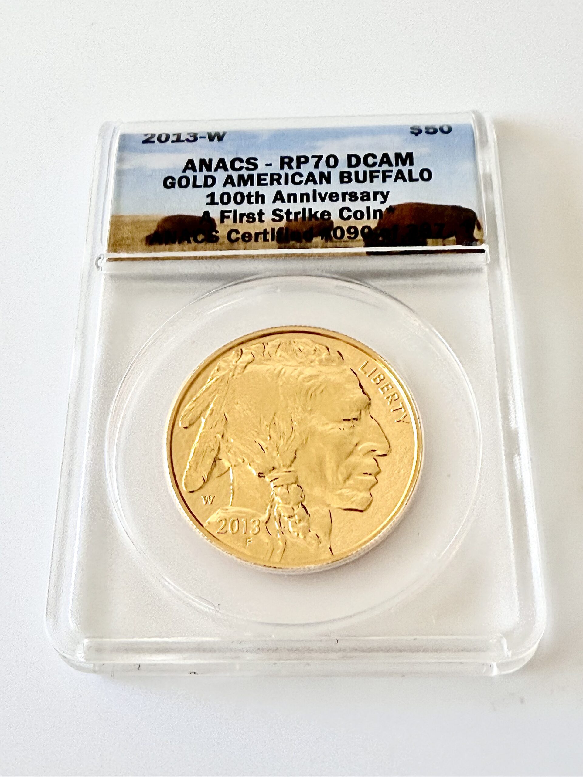 usa-2013-buffalo-50-usd-100-anniversary-anacs-rp70-dcam-090_4 USA 2013 Buffalo 50 USD 100 anniversary anacs rp70 dcam 090