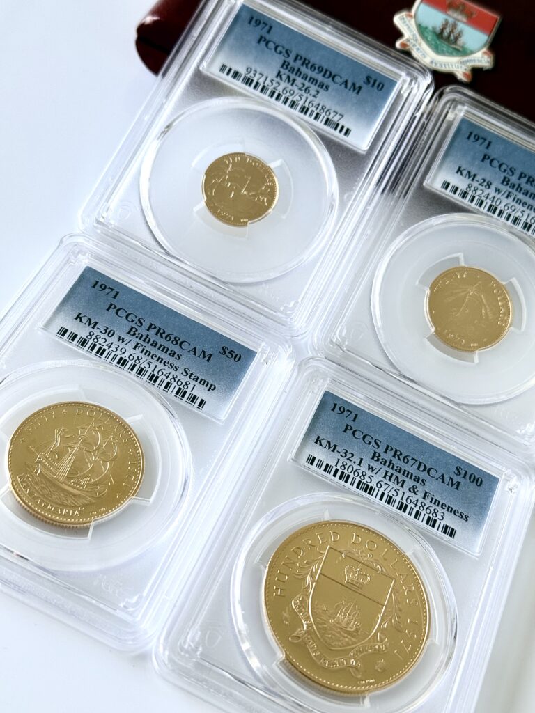 1971 年稀有金质收藏币：独特珍品