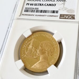 Chile 1968 100 Pesos National Coinage Anniversary NGC PF66 UCAM