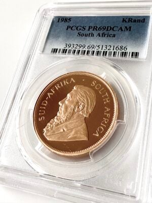 克鲁格兰 1985 年 1 盎司精制金 PCGS PR69 DCAM