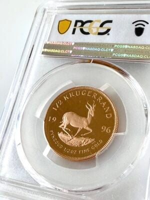 Kruegerrand-1996-1-2oz-精金-PCGS-PR69-DCAM-coa660_4 Kruegerrand 1996 1/2盎司精制金质 PCGS PR69 DCAM COA 660