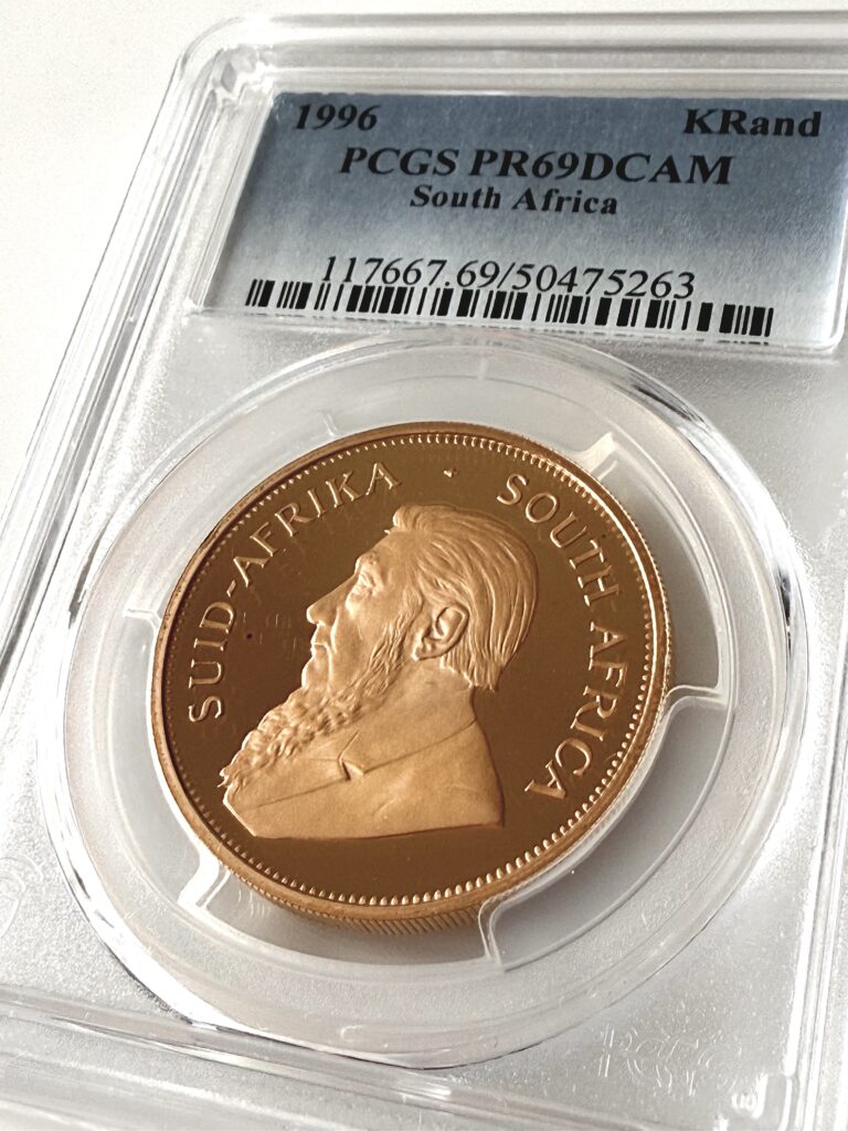 Kruegerrand 1996 1 oz Oro Proof PCGS PR69 DCAM