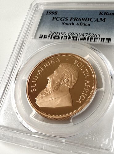 Kruegerrand 1998 1 oz Oro Proof PCGS PR69 DCAM