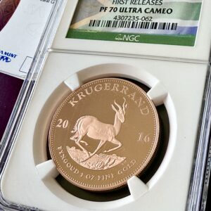 Kruegerrand 2016 1oz Gold Proof First Releases NGC PF70 UCAM