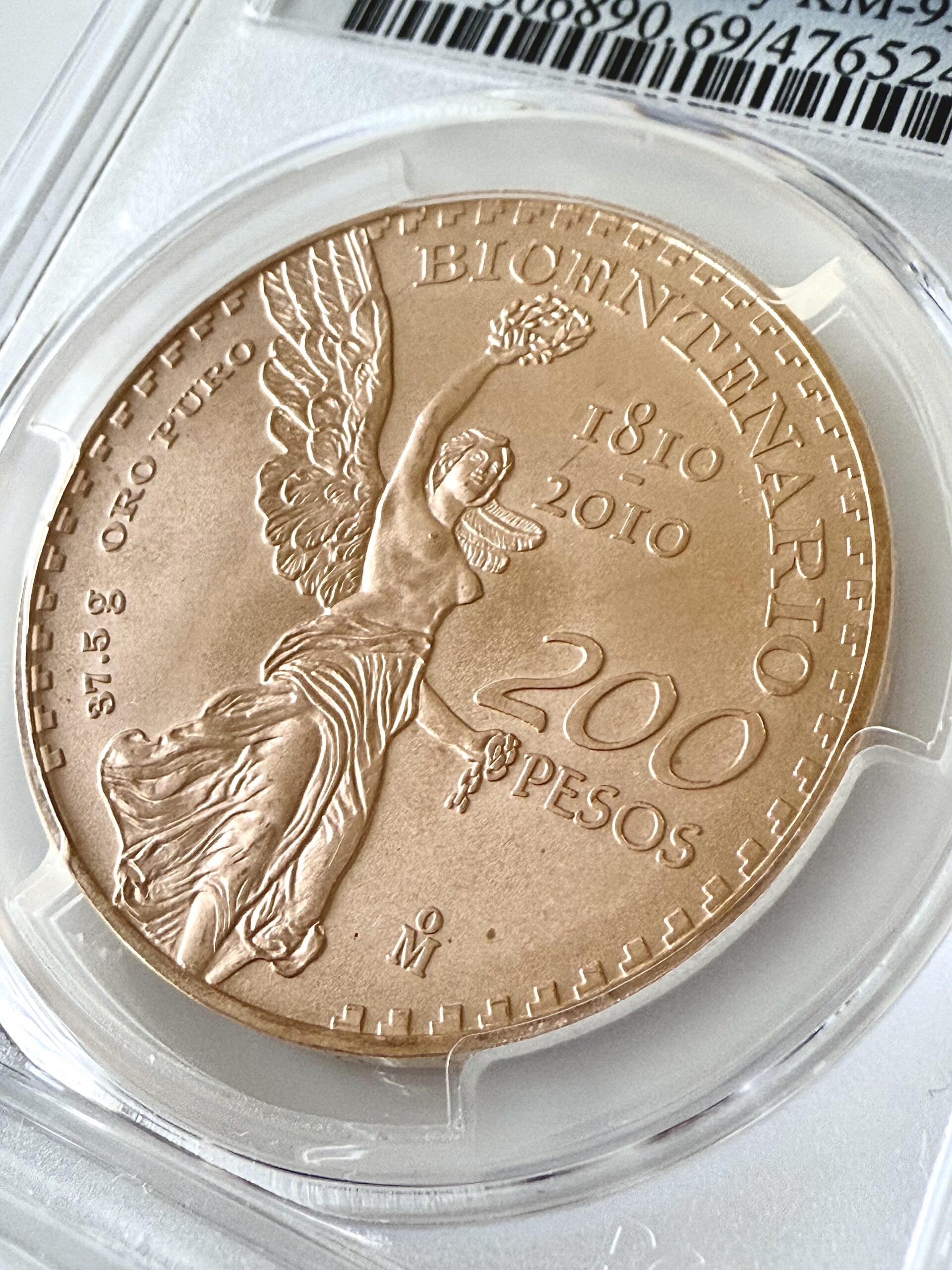 México – 2010 – Bicentenario – 200 Pesos – PCGS MS69 - RareCoin