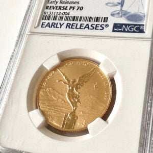 Mexiko Libertad 2023 1-2oz Gold Early Releases Reverse Proof NGC PF70