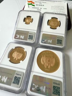 niger-1968-indipendenza-1960-oro-prova-set-ngc-classificazioni-set-coa_8 Niger 1968 Independence 1960 Gold Proof Set NGC Gradings Set COA