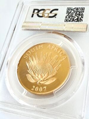 South Africa 2007 25 Rand Nobel Laureates Mandela de Klerk PCGS PR68 DCAM