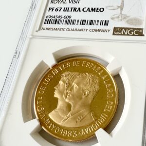 Uruguay 1983 20000 Pesos Royal Visit NGC PF67 UCAM