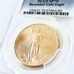 USA 2007 American Eagle Burnished PCGS MS70