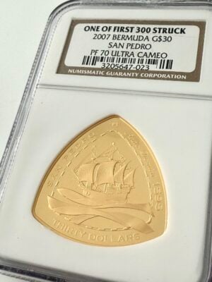 百慕大 2007 年 30 元圣佩德罗一号首期 300 铸造 NGC PF70 UCAM