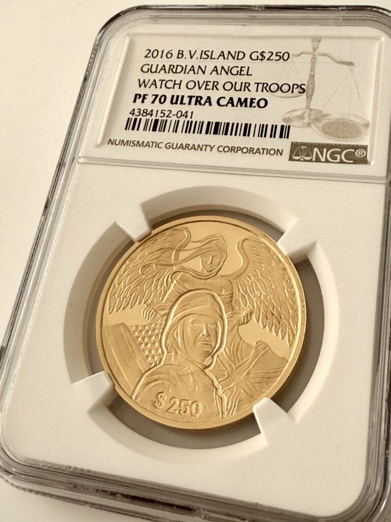 Bvi 2016 250 dólares Guarding Angel NGC PF70 UCAM