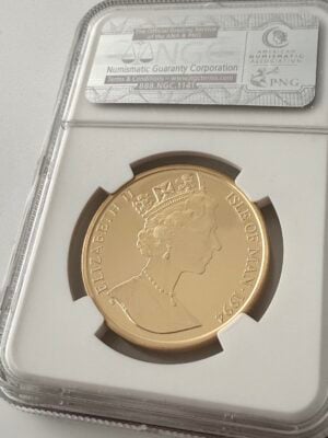 马恩岛 1994 高浮雕高浮雕金币 NGC-PF70-ucam_2 马恩岛 1994 年贵族金高浮雕 NGC PF70 UCAM