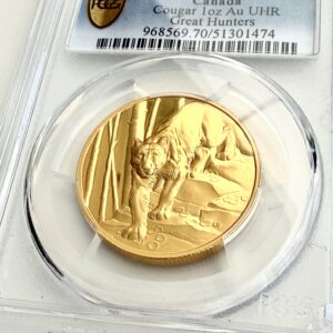 Kanada 2024 200 Dollar Puma 1oz Uhr PCGS PR70 DCAM