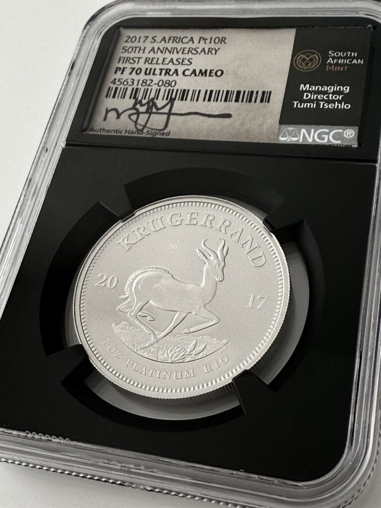 Krugerrand Platin First Releases 2017-ngc PF70 UCAM