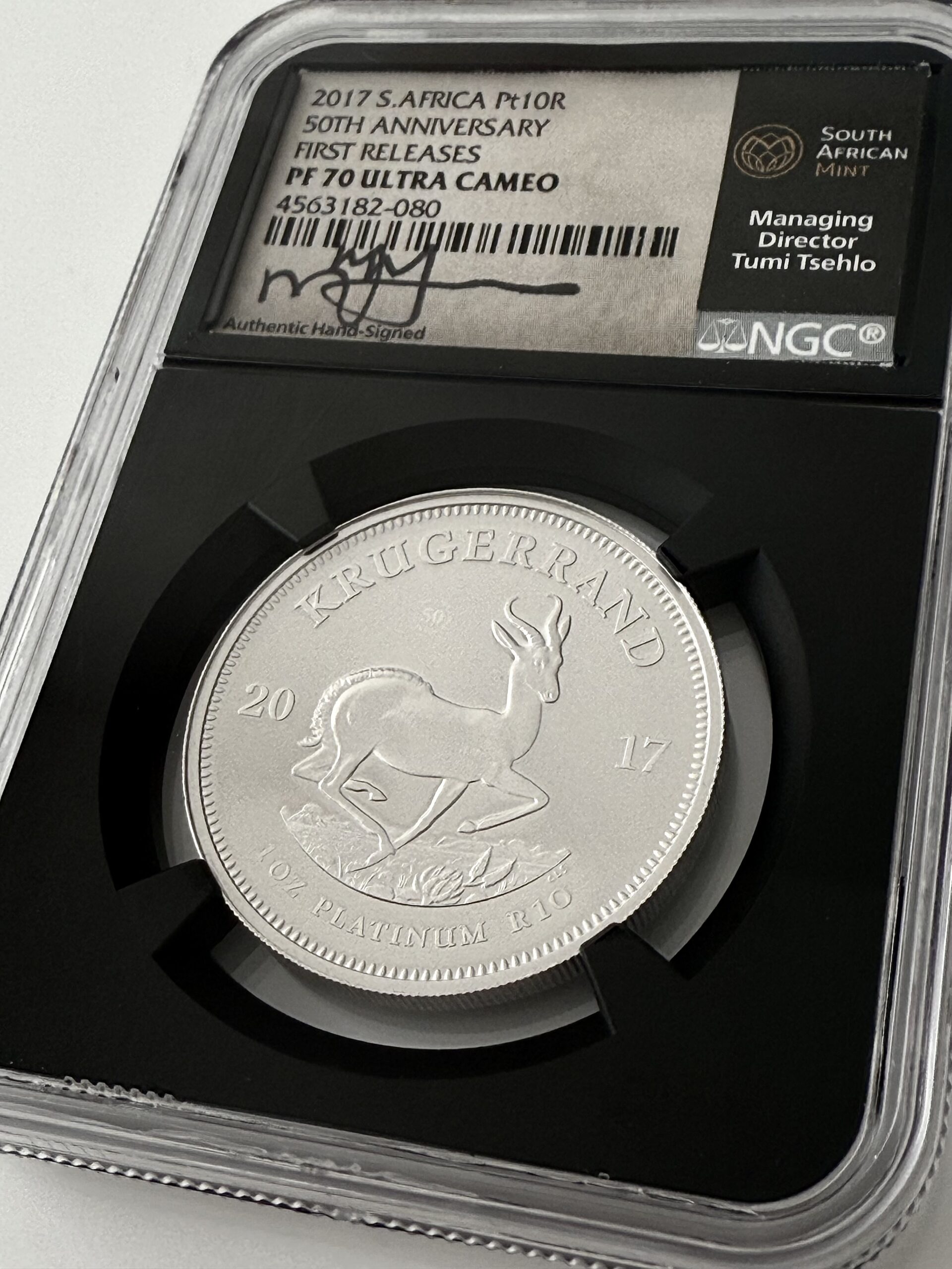 South Africa - 2017 - Krugerrand - 1 oz Platinum Proof