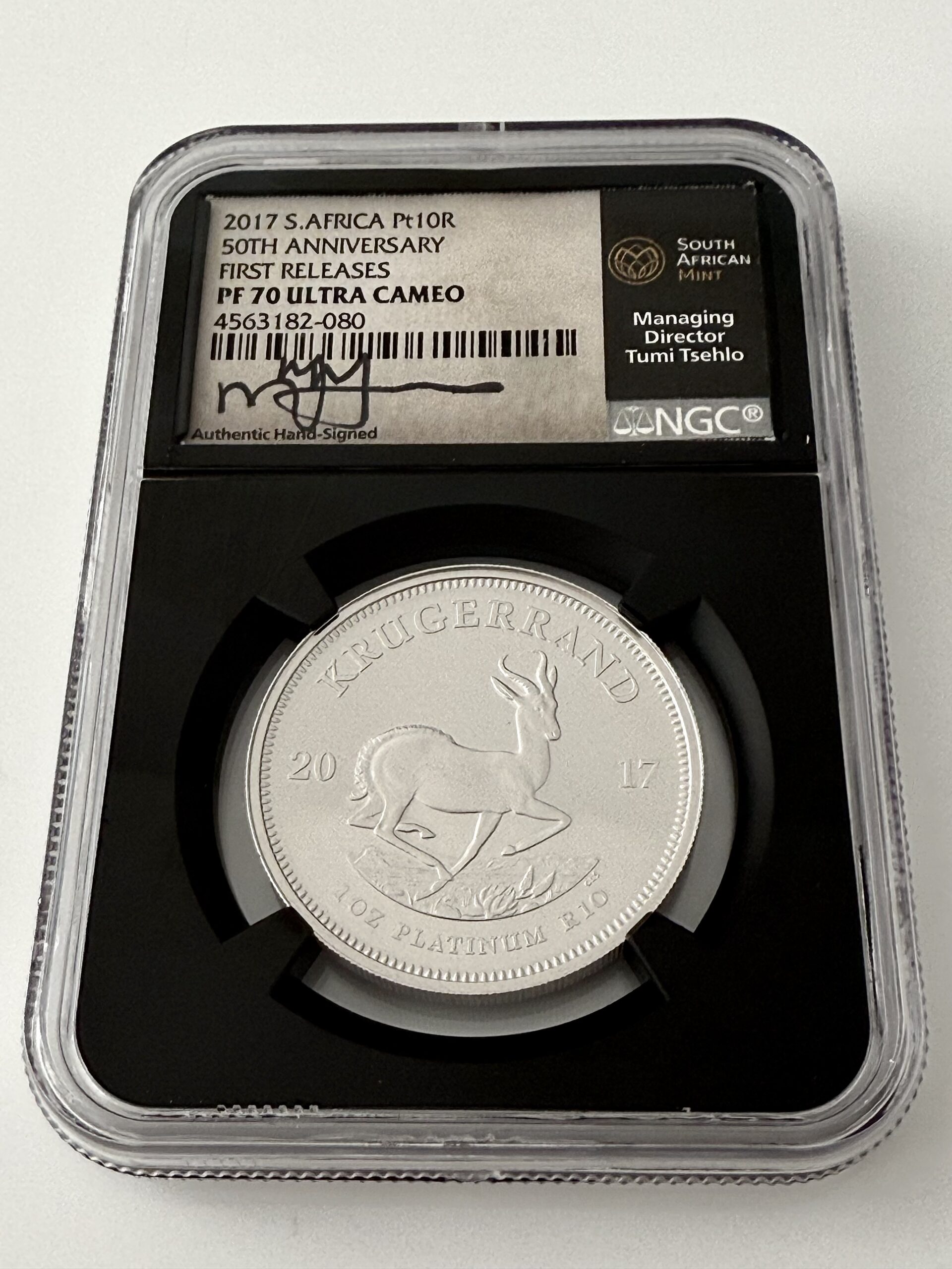 South Africa - 2017 - Krugerrand - 1 oz Platinum Proof