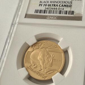 Natura 2010 黑犀牛 50 兰特 NGC PF70 UCAM