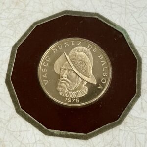 Certificat de pièce d'or de 100 balboas du Panama 1975