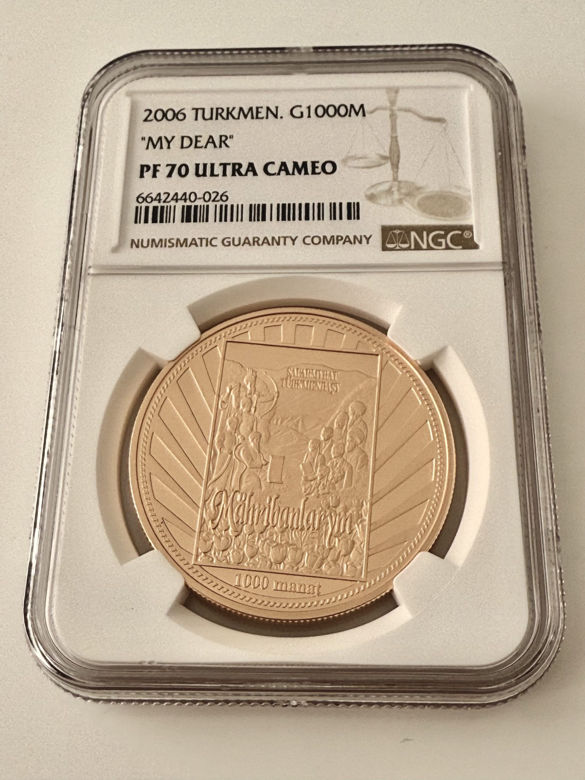 Turkmenistan – 2006 – 1000 Manat – My Dear