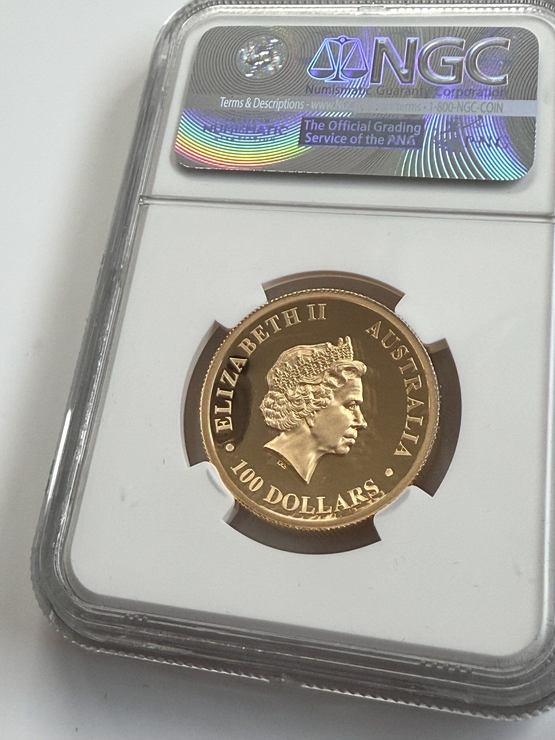 澳大利亚2015 年金袋鼠1 盎司高浮雕|PF70 NGC