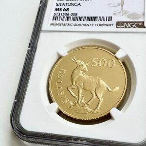 Гамбия 1977 500 Даласис Ситатунга Сохранение NGC MS68