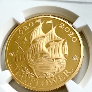 Grossbritannien 2020 Mayflower 400th Anniversary 1oz Gold Proof First Day of Issue NGC PF70 Ultra Cameo