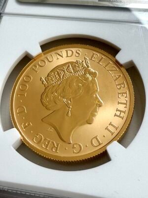 Gran Bretaña, Mayflower 2020, 400.º aniversario, oro de 1 oz, a prueba, primer día de emisión, NGC, PF70, Ultra Cameo_11 Gran Bretaña 2020 Mayflower 400.º aniversario 1 oz oro Proof primer día de emisión NGC PF70 Ultra Cameo