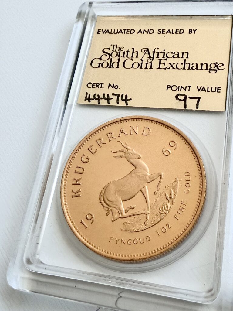 Kruegerrand 1969 SAGCE POV97 Oro