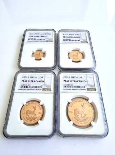 Набор золотых монет «Крюгерранд» 2006 года с оценками NGC